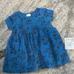 Hanna Andersson Blue Dino Play Dress